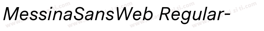MessinaSansWeb Regular字体转换